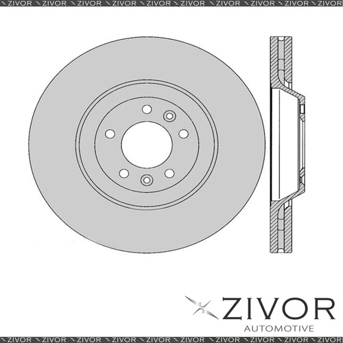 2x PROTEX Rotors - Front For PEUGEOT 407 . 4D Wgn FWD 2004 - 2010 #DR12359