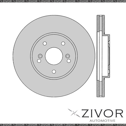 2x PROTEX Rotors - Front For HONDA ACCORD CM 4D Sedan FWD 2003 - 2008 #DR12362