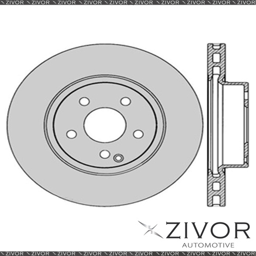 2x PROTEX Rotors - Rear For AUDI A3 8P 2D H/B FWD 2004 - 2011 #DR12364