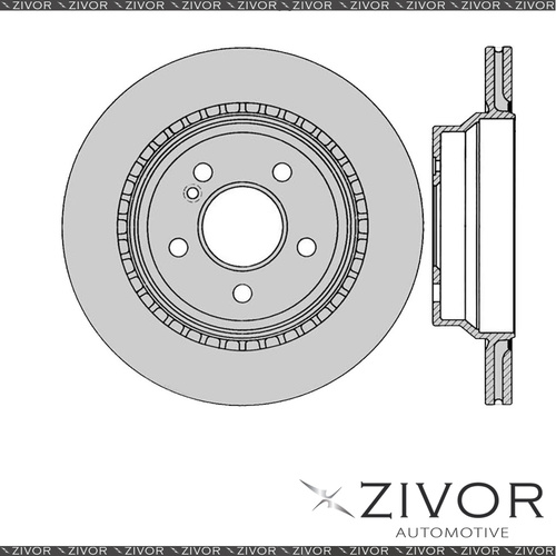 2x PROTEX Rotors-Rear For MERCEDES BENZ E350 W211 4D Sedan RWD 2004-2009 DR12365