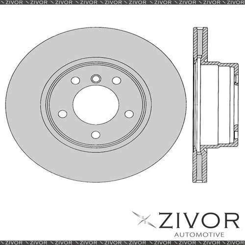 2x PROTEX Rotors - Front For BMW 523i E60 4D Sdn RWD 2007 - 2010 #DR12368