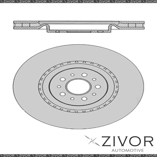 2x PROTEX Rotors - Front For ALFA ROMEO GT . 2D Cpe FWD 2004 - 2012 #DR12381