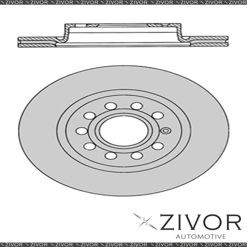 2x PROTEX Rotors - Front For AUDI A3 8P 2D H/B FWD 2004-2011 #DR12382