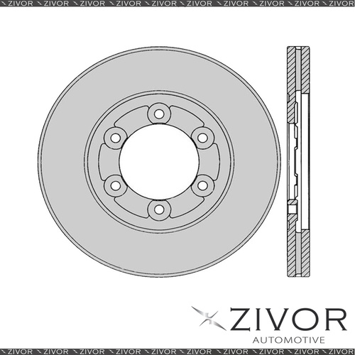 2x PROTEX Rotors - Front For KIA K2700 TU 2D C/C RWD 2002 - 2005 #DR12393