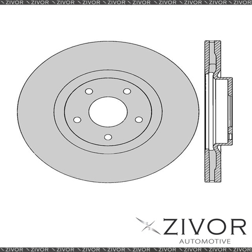 2x PROTEX Rotors - Front For NISSAN MURANO Z50 4D SUV 4WD 2005 - 2008 #DR12396