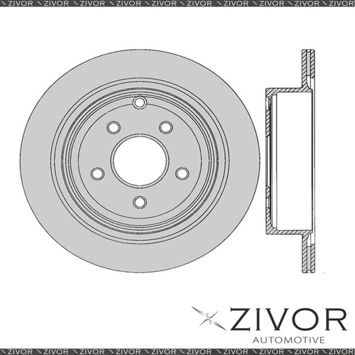 2x PROTEX Rotors - Rear For NISSAN PATHFINDER R52 4D SUV 4WD 2014 - 2016 DR12397