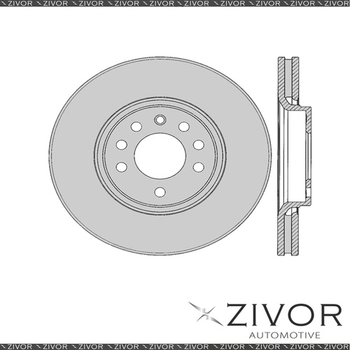 2x PROTEX Rotors - Front For HOLDEN VECTRA ZC 4D Sdn FWD 2003 - 2006 #DR12401