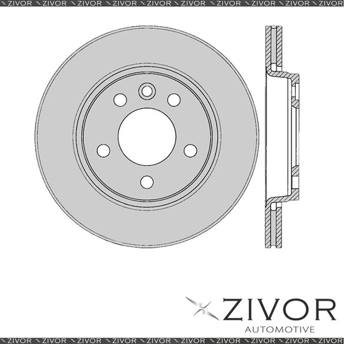 2x PROTEX Rotors-Rear For VOLKSWAGEN TRANSPORTER T5 2D C/C 4WD 2004-2008 DR12402