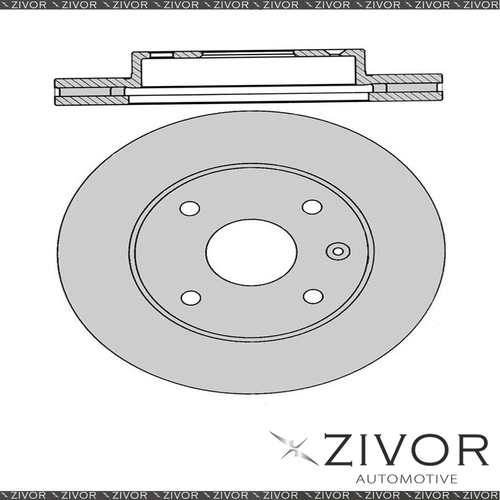 2x PROTEX Rotors - Front For DAEWOO LACETTI J200 4D Sdn FWD 2003 - 2004 #DR12407
