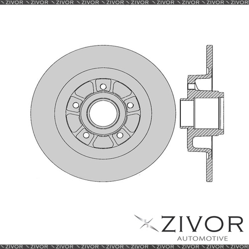 2x PROTEX Rotors - Rear For RENAULT LAGUNA . 4D Wgn FWD 2002 - 2006 #SDR12418