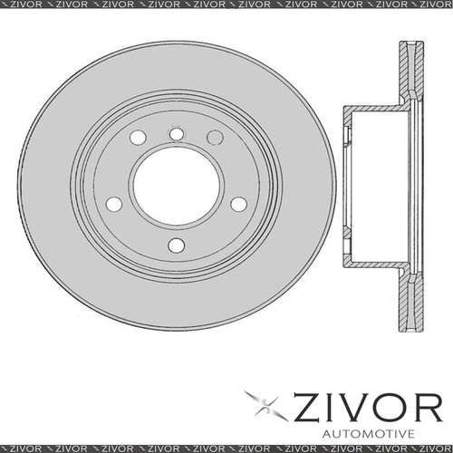 2x PROTEX Rotors - Front For BMW 118D E87 4D H/B RWD 2006 - 2010 #DR12423
