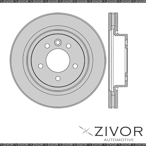 2x PROTEX Rotors-Front For LAND ROVER DISCOVERY 3 SERIES 3 4D 2005-2009 #DR12429