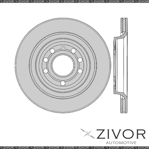 2x PROTEX Rotors - Rear For HOLDEN VECTRA ZC 4D Sdn FWD 2005 - 2006 #DR12430