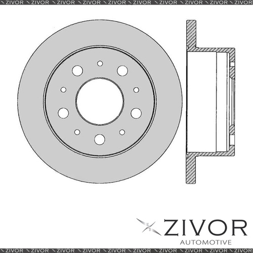 2x PROTEX Rotors - Rear For FIAT DUCATO . 2D C/C FWD 2002 - 2007 #DR12433