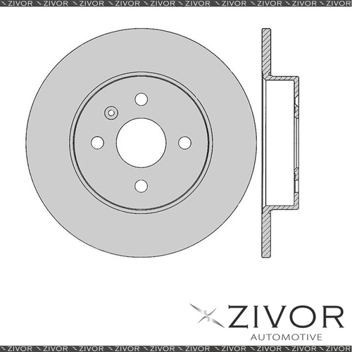 2x PROTEX Rotors - Rear For HOLDEN COMBO XC 2D Van FWD 2002 - 2016 #DR12442