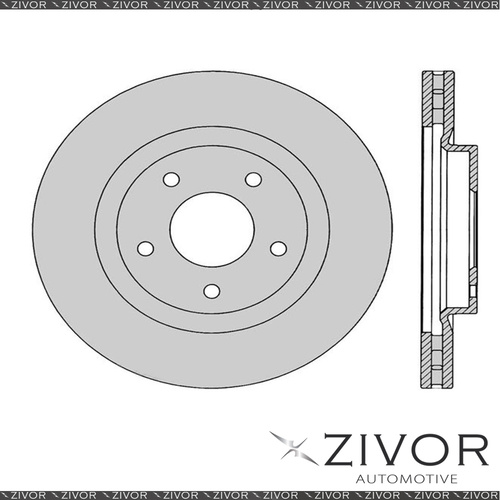 2x PROTEX Rotors - Front For CHRYSLER SEBRING JS 2D Conv FWD 2007 - 2016 DR12444