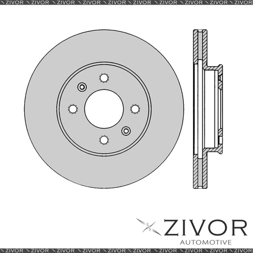 2x PROTEX Rotors - Front For KIA RIO JB 4D Sdn FWD 2005 - 2011 #DR12446