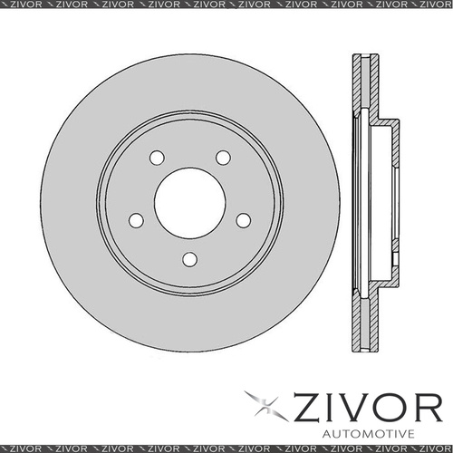 2x PROTEX Rotors - Front For FORD ESCAPE ZD 4D SUV 4WD 2008 - 2012 #DR12448