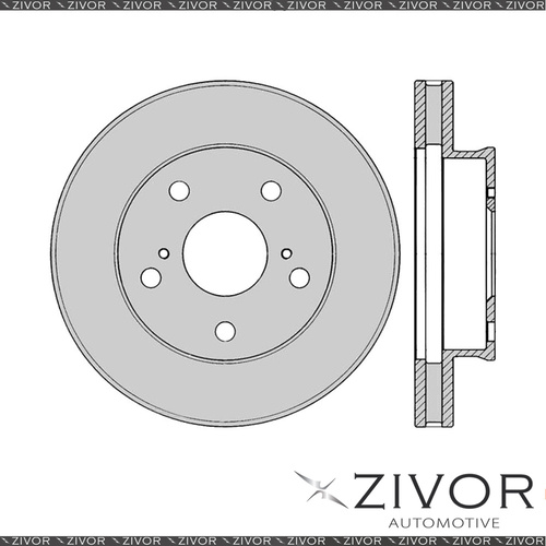 2x PROTEX Rotors - Front For TOYOTA HILUX GGN15R 2D C/C RWD 2005 - 2013 #DR12454
