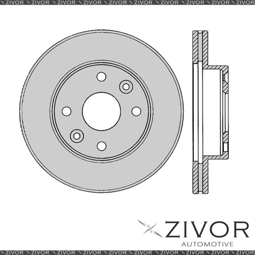 2x PROTEX Rotors - Front For KIA RIO BC 4D Sdn FWD 2000 - 2005 #DR12459