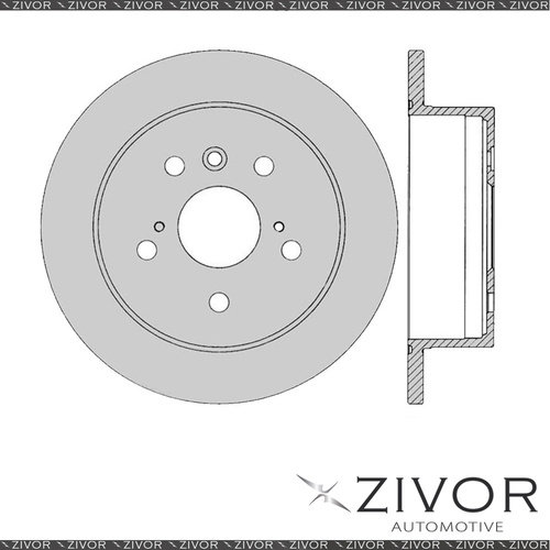 2x PROTEX Rotors - Rear For LEXUS ES300 MCV30R 4D Sdn FWD 2001 - 2008 #DR12463