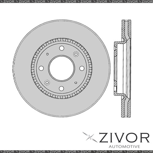 2x PROTEX Rotors - Front For KIA CERATO LD 4D H/B FWD 2004 - 2009 #DR12467