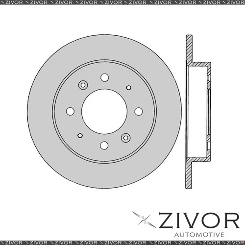 2x PROTEX Rotors - Rear For KIA CERATO LD 4D H/B FWD 2004 - 2009 #DR12468