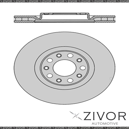 2x Rotors - Front For ALFA ROMEO BRERA . 2D Cpe FWD 2006-2011