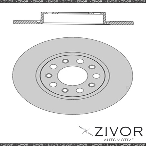 2x PROTEX Rotors - Rear For ALFA ROMEO SPIDER . 2D Conv FWD 2006 - 2011 #DR12470