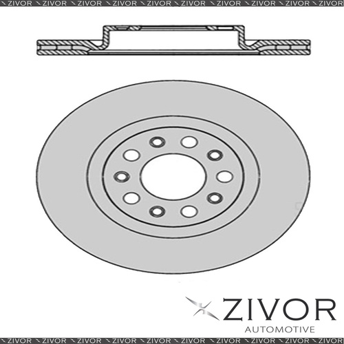 2x PROTEX Rotors - Rear For ALFA ROMEO 159 . 4D Wgn FWD 2006 - 2016 #DR12472