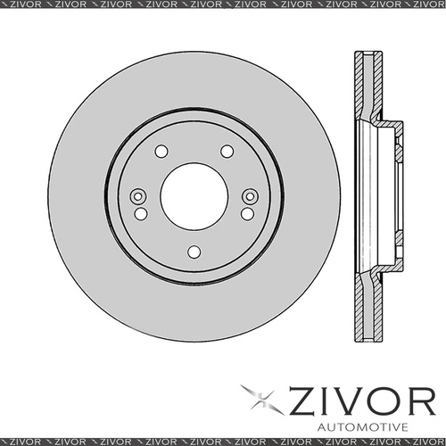2x PROTEX Rotors - Front For HYUNDAI SANTA FE CM 4D SUV FWD 2007 - 2008 #DR12492