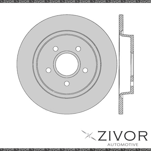 2x PROTEX Rotors - Rear For FORD FOCUS LV 4D Hatchback FWD 2008 - 2011 #DR12501