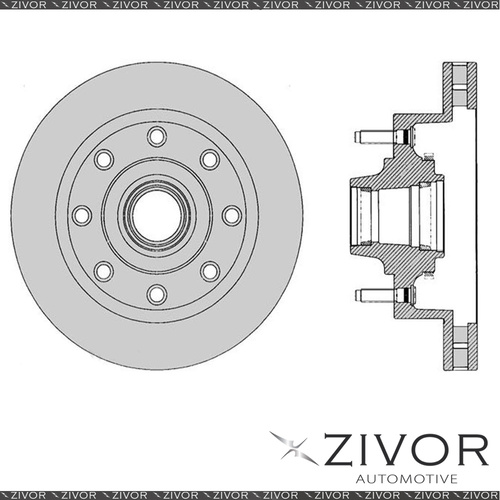 2x PROTEX Rotors - Front For FORD F350 . 4D Ute RWD 1999-2003 #DR12532