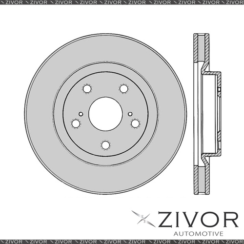 2x PROTEX Rotors - Front For TOYOTA RAV4 ACA33R 4D SUV 4WD 2005 - 2013 #DR12540