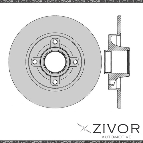 2x PROTEX Rotors - Rear For PEUGEOT 307 . 2D H/B FWD 2001 - 2005 #DR12543