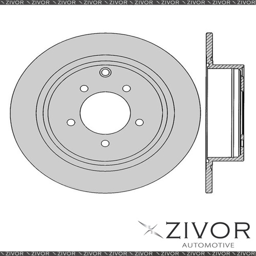 2x PROTEX Rotors - Rear For MITSUBISHI ASX XA, XB 4D SUV 4WD 2010 - 2014 DR12550