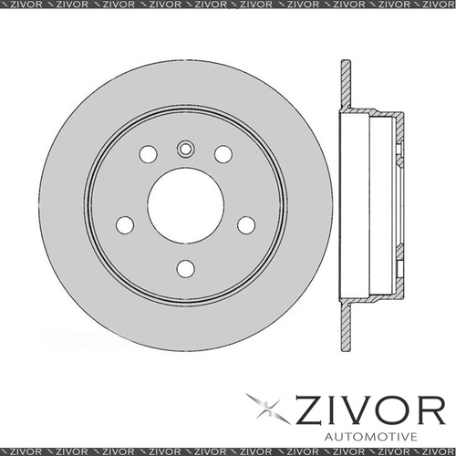 2x PROTEX Rotors-Rear For MERCEDES BENZ B180 W245 4D H/B FWD 2010-2012 #DR12554