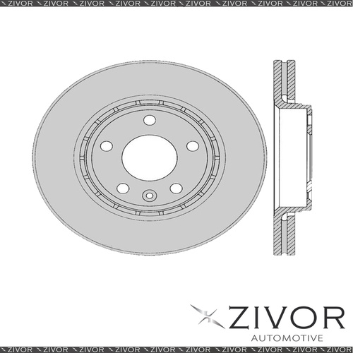 2x PROTEX Rotors - Front For RENAULT TRAFIC L1H1 3D Van FWD 2004 - 2015 #DR12558