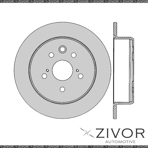 2x PROTEX Rotors - Rear For LEXUS IS250 GSE20R 4D Sdn RWD 2005 - 2013 #DR12560