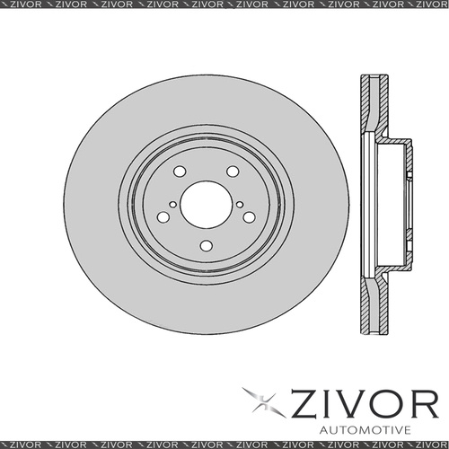 2x PROTEX Rotors - Front For SUBARU LIBERTY BR 4D Wgn AWD 2009 - 2015 #DR12565