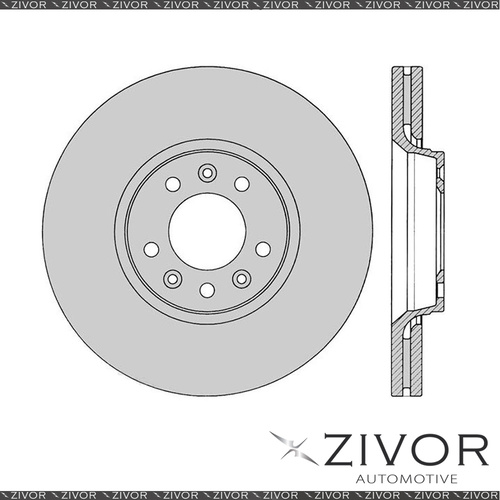 2x PROTEX Rotors - Front For CITROEN DISPATCH . 4D Van FWD 2007 - 2008 #DR12566