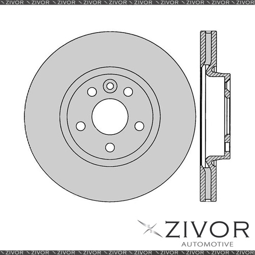 2x PROTEX Rotors - Front For FORD MONDEO MA 4D Sedan FWD 2007 - 2009 #DR12577