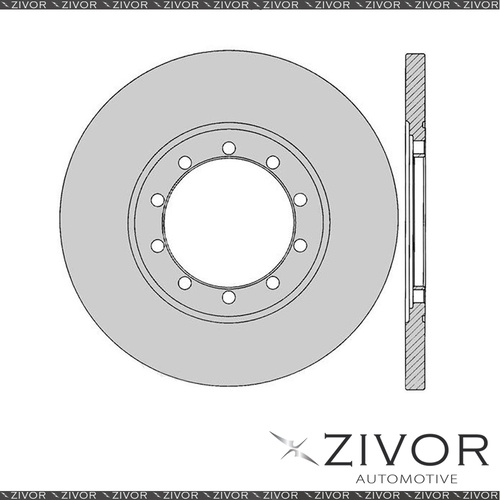 2x PROTEX Rotors - Rear For FORD TRANSIT VM 3D Bus RWD 2006-2016 #DR12589