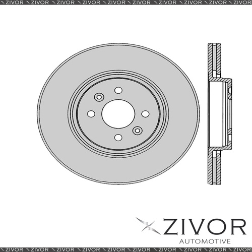 2x PROTEX Rotors - Front For RENAULT SCENIC J84 4D Wgn FWD 2003 - 2009 #DR12593
