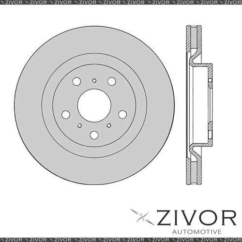 2x PROTEX Rotors - Front For HOLDEN COMMODORE VF 2D Ute RWD 2013 - 2015 #DR12597