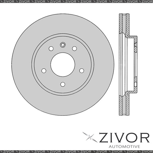 2x PROTEX Rotors - Front For HOLDEN CAPTIVA CG 4D SUV FWD 2008 - 2016 #DR12599