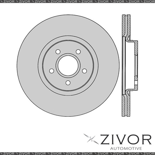 2x PROTEX Rotors - Front For VOLVO V50 . 4D Wagon FWD 2004 - 2016 #DR12610