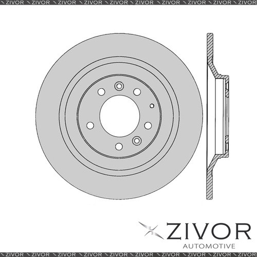 2x PROTEX Rotors - Rear For MAZDA MAZDA6 GG 4D Sdn AWD 2005 - 2008 #DR12614