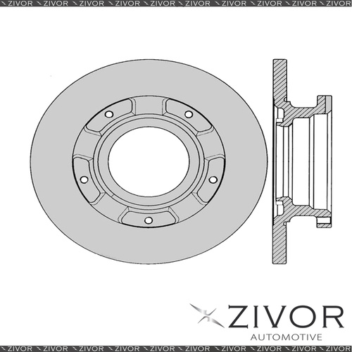 2x PROTEX Rotors - Rear For FORD TRANSIT VM 3D Van FWD 2006 - 2016 #DR12618