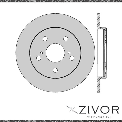 2x PROTEX Rotors-Rear For TOYOTA COROLLA ZRE152R 4D H/B FWD 2007-2012 #DR12619